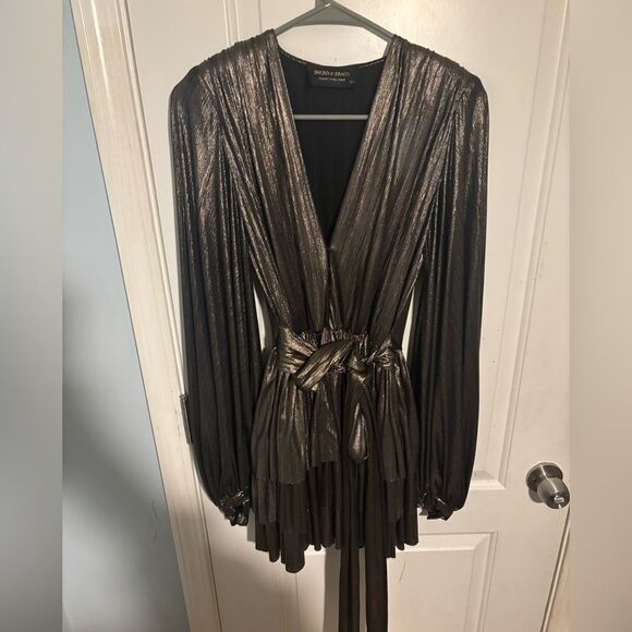 Bronx and Banco Metallic Mini Dress - Picture 4 of 6